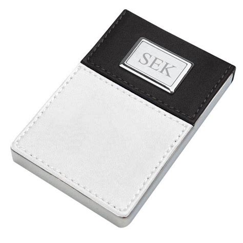 Custom color shutterfly's business card holders are great gifts that will get plenty of use, whether kept on a desk to be handed out during interviews or client meetings or bringing them to networking events and while traveling Faux Leather Business Card Holder | Engraved Business Card ...