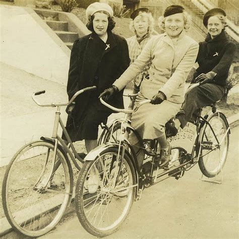 1940s Cycle Chic Snapshot From Somewhere In The Us From A Blog Post On Vintage Photos Of