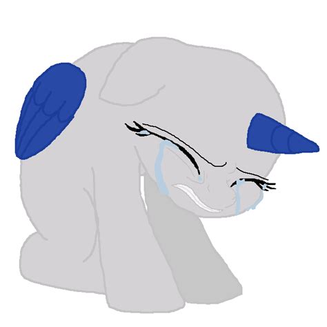 Pixilart Sad Pony Base By EnderWolf MC