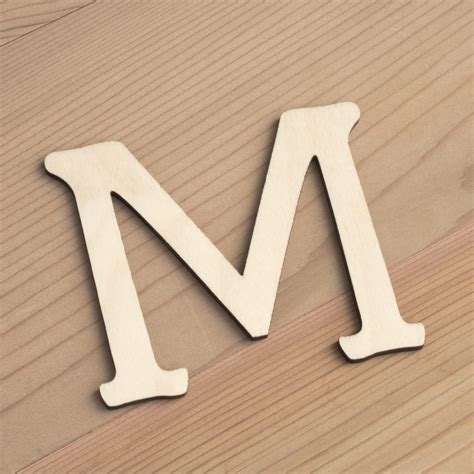 Wooden 6cm Alphabet ~ Letter M | Artcuts