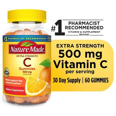 Nature Made Extra Strength Dosage Vitamin C 500 Mg Per Serving Gummies