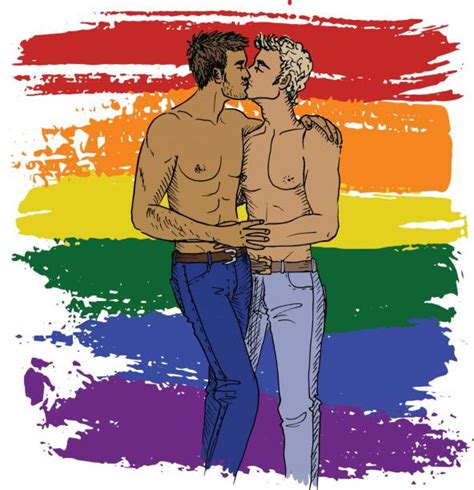 Gay Men Kissing Illustrations Royalty Free Vector Graphics And Clip Art