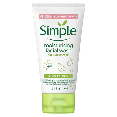 Simple Kind To Skin Moisturising Facial Wash 50ml Britannialk