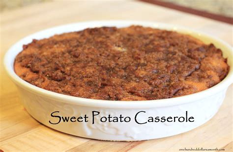 Thanksgiving Recipes Sweet Potato Casserole One