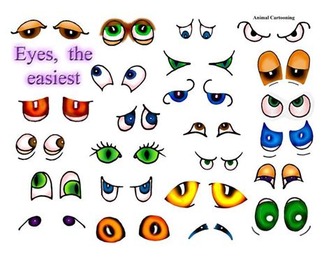 Draw Pattern Cartoon Animal Eyes Drawings Drawing