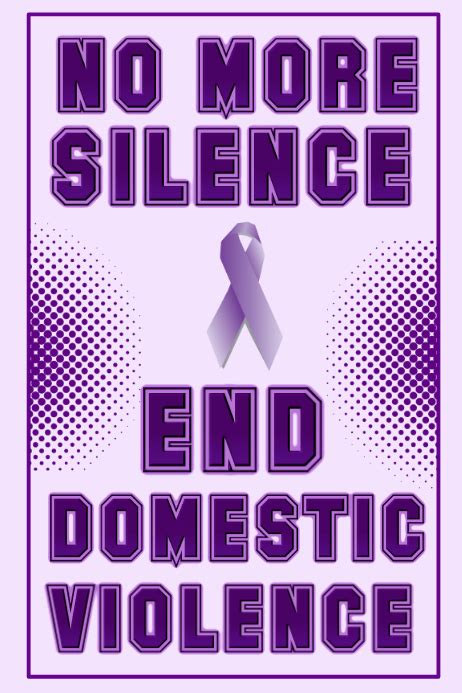 Domestic Violence Awareness Template Postermywall