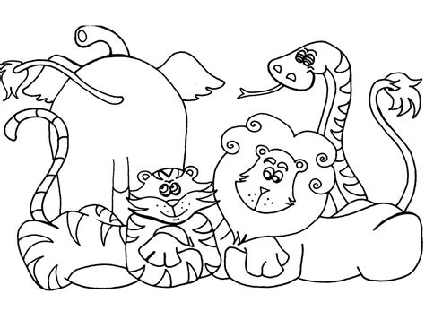 Free printable animal coloring pages | coloring pages for kids Wild Animal Coloring Pages - Best Coloring Pages For Kids