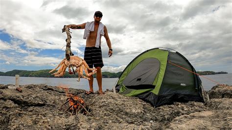 Solo Camping On A Cliff With No Food Exploring An Amazing New Island