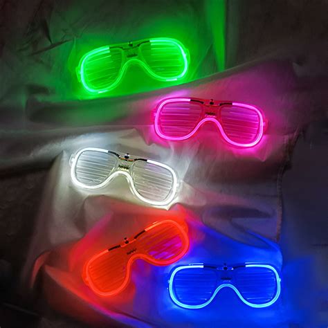 Led Glasses Light Up Glasses Shutter Shades Glow Sticks Glasses Led Party Sunglasses Neon