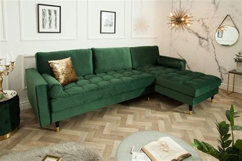 18 beiträge verwandte von wohnzimmer ideen oliv grünes sofa. Elegantes Ecksofa COZY VELVET 260cm grün Samt Federkern 3er-Sofa | Riess-Ambiente.de (mit ...