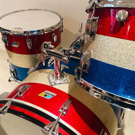 My Vintage Ludwig Redsilverblue Sparkle Kit Is 50 Years Old Today