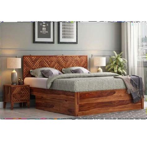 King Size Sheesham Wood Bedroom Brown Wooden Bed With Storage At Rs 30000 In Jodhpur