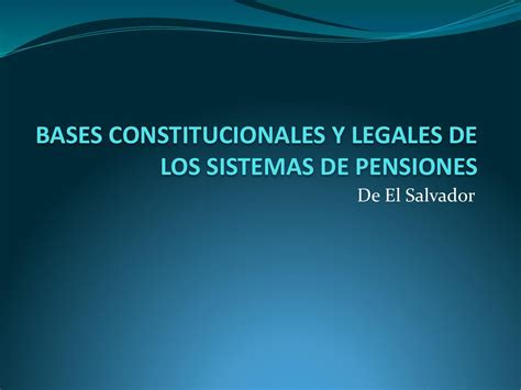Bases Constitucionales Y Legales De Los Sistemas De Pensiones By Carta Económica Issuu