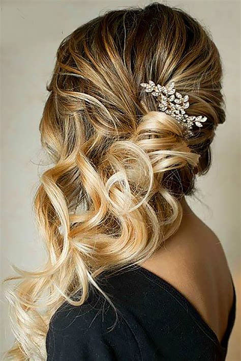 Wedding hairstyles for medium to long hair. 25 MODISH OMBRE WEDDING HAIRSTYLES - My Stylish Zoo