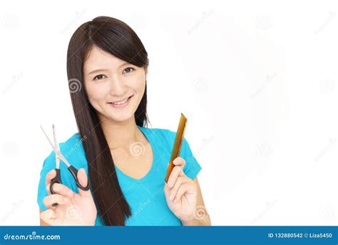 Smiling Asian Beautician Stock Photo Image Of Adult 132880542