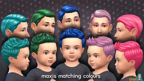 ぜいたく Sims4 Maxis Match Male Hair がじゃなたろう