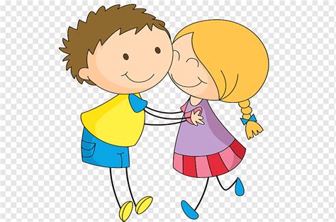 gráficos beso abrazo ilustración dibujos animados beso amor diverso niño png pngwing