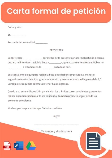 Ejemplos De Carta De Petici N En Word Modelo Formal The Best Porn Website