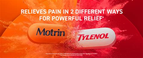 Motrin Dual Action With Tylenol Dual Action Pain Reliever