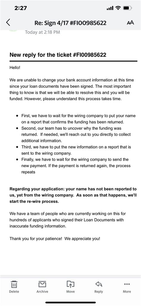 Has Anyone Receive This Email From Blue Accorn Asking Was Your Funds