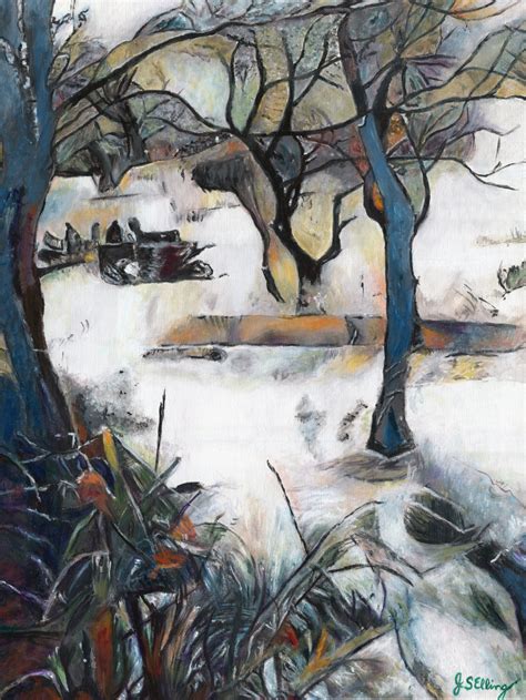 Snow In A Kaleidoscope Painting By J S Ellington Artmajeur