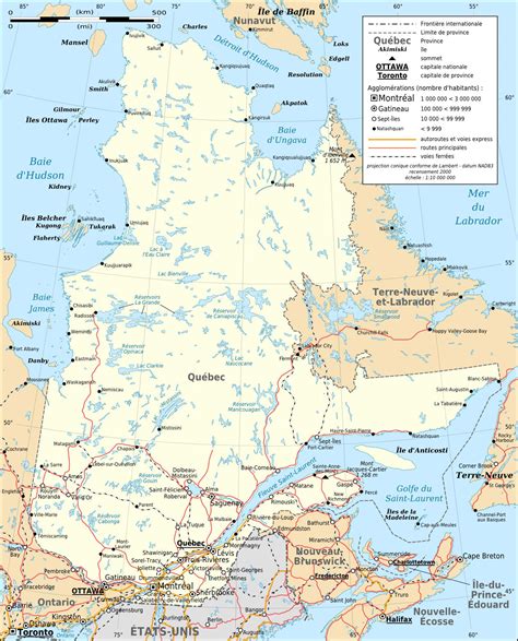Filequebec Province Transportation And Cities Map Fr Wikimedia