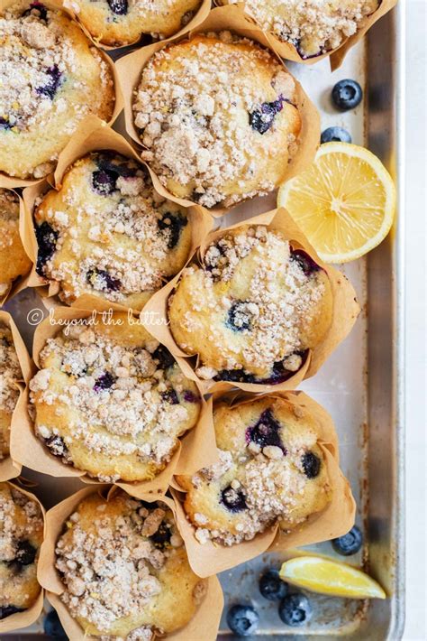 Bakery Style Lemon Blueberry Streusel Muffins Beyond The Butter