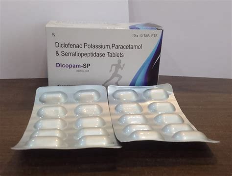 Diclofenac Potassium Paracetamol Serratiopeptidase Tablets At Rs Box In Ambala