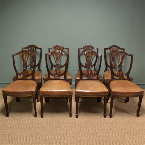 Enjoy free shipping on most stuff, even big stuff. Set of Eight Edwardian Country House Walnut and Leather ...