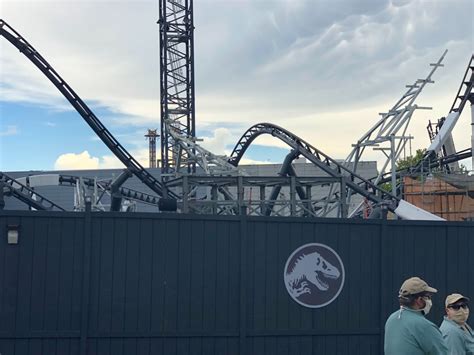Photos Jurassic Park Velocicoaster Construction Update At Islands Of