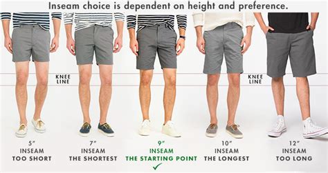 Short Inseam Length By Height