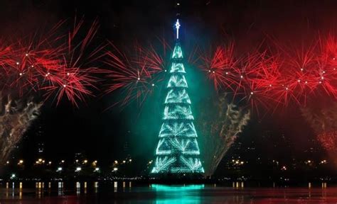 Brasil Vuelve A Iluminarse Con El árbol De Navidad Flotante Más Grande Del Mundo