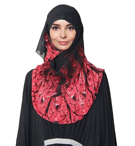 aishah women floral pattern chiffon hijab scarf at amazon women s clothing store hijab scarf