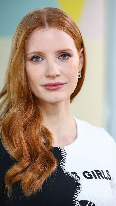 1080x1920 Actress Beautiful Redhead Jessica Chastain 2019 Wallpaper