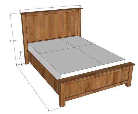 Wood Bed Frame Plans Queen Plans Free Pdf Download