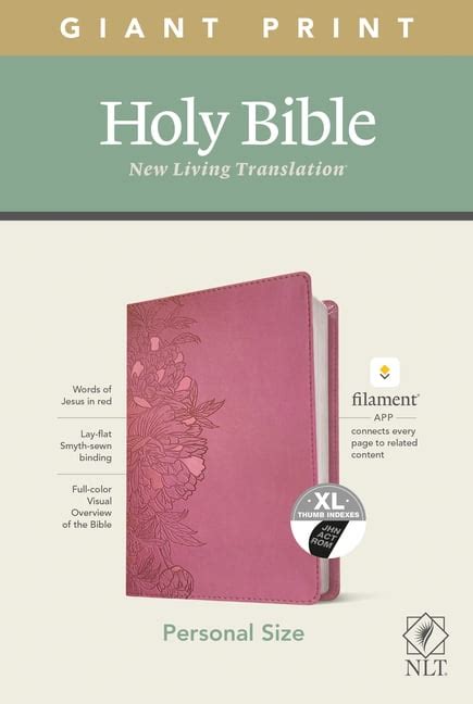 Nlt Personal Size Giant Print Bible Filament Enabled Edition Red