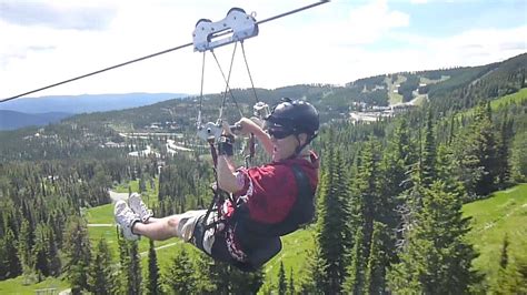 1900 Zip Line At Whitefish Mountain Montana Youtube