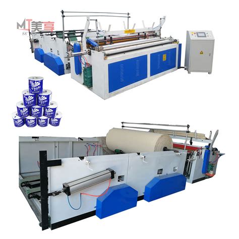 Automatic With Inner Core Toilet Paper Roll Making Machine For Auto Perforation China Toilet