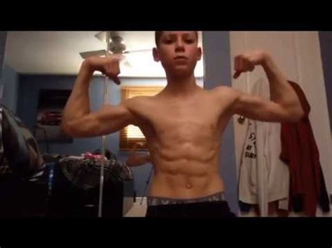 Try hit me with one there's gonna be 4/5 coming back. Ripped Kid Flexing Massive Abs And Biceps! - YouTube
