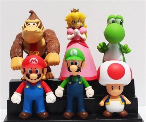 Figuras Super Mario Bros Colección X6 Envío Gratis