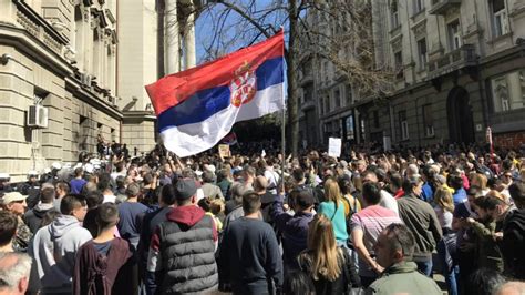 Violence Erupts At Anti Govt Protest Outside Serbian Presidency Balkan Insight