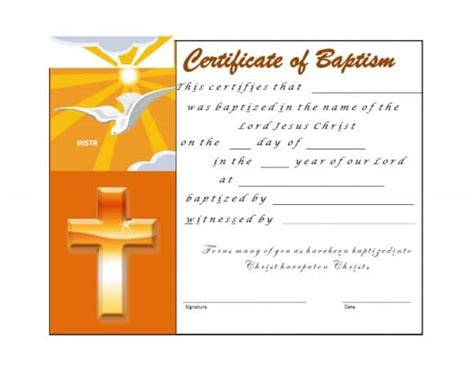 Christian Certificate Template 14 Templates Example Templates Example