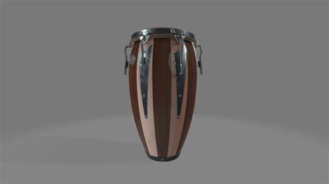 3d Model Conga Percussive Drums Turbosquid 1400230