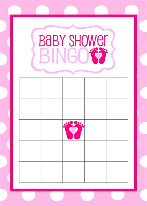 After all, we all love a good game of bingo! Pink Baby Shower Bingo Pink Baby Shower Baby Bingo Polka