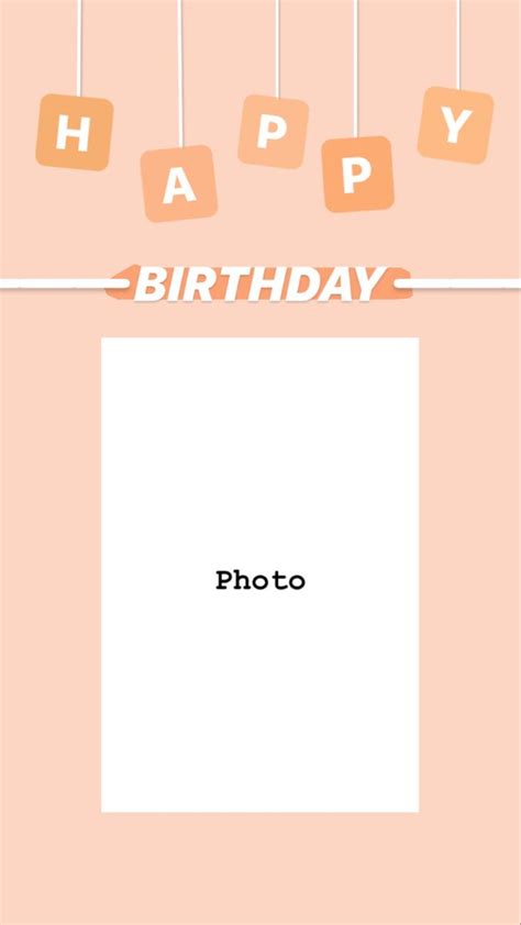 Aesthetic Instagram Backdrop Happy Birthday Instagram Story Template