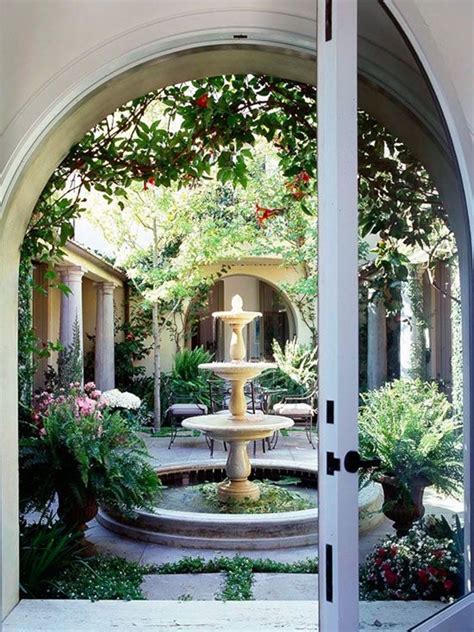 A pump moves the water continuously and can be turned on effortlessly. 40 Beautiful Garden Fountain Ideas