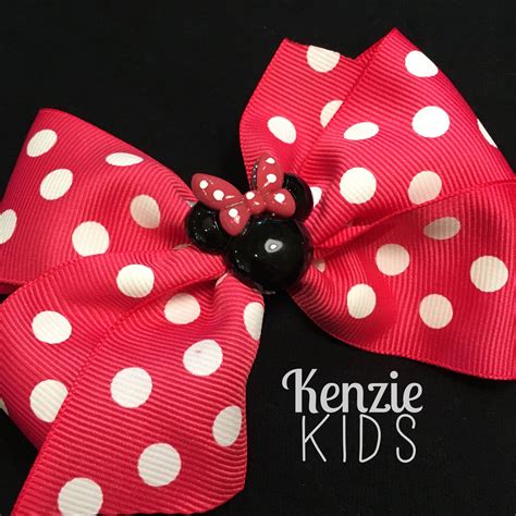 Large Minnie Mouse Bow By Kenzie Kids Boutique Minnie Mouse Bow Kids