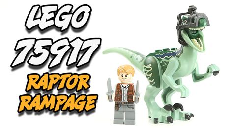 Speed Build And Review Of Lego Jurassic World Raptor Rampage Set 75917