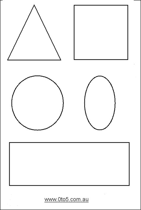 Printable Cut Out Shapes