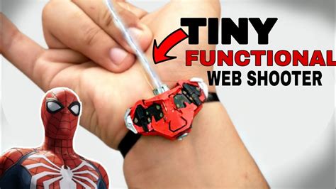 How To Make A Tiny Functional Spiderman Ps Web Shooter Easy Youtube